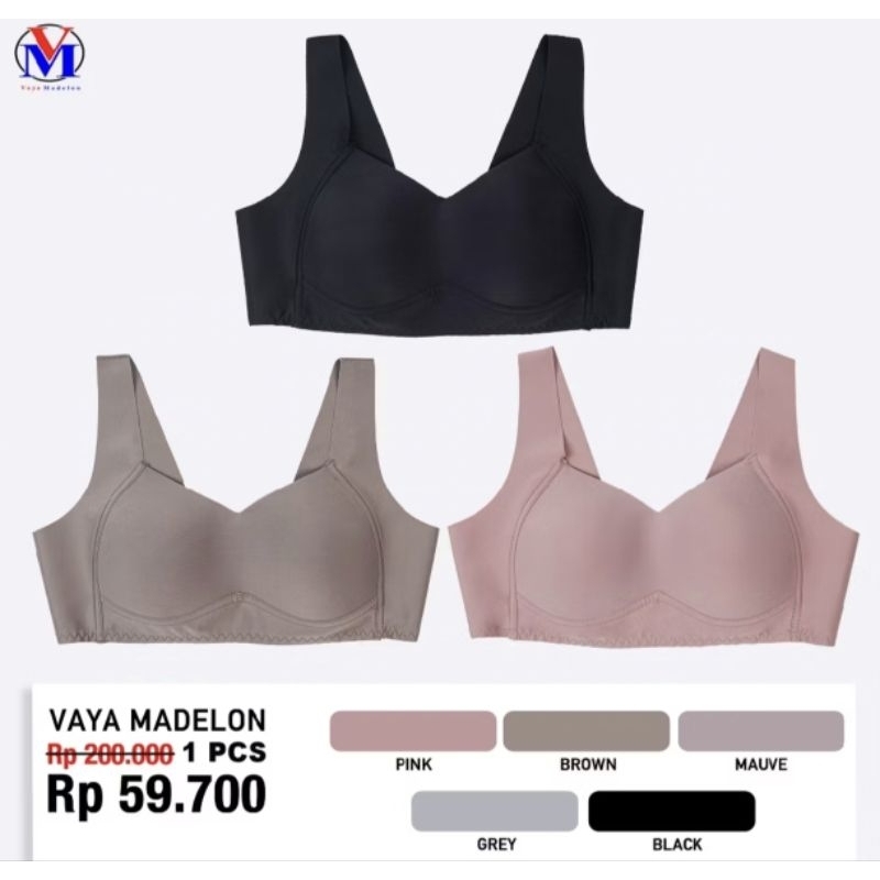 [1pc] BH/BRA Vaya premium Seamless Vaya art 2135 tanpa kawat ada busa full cup B-C