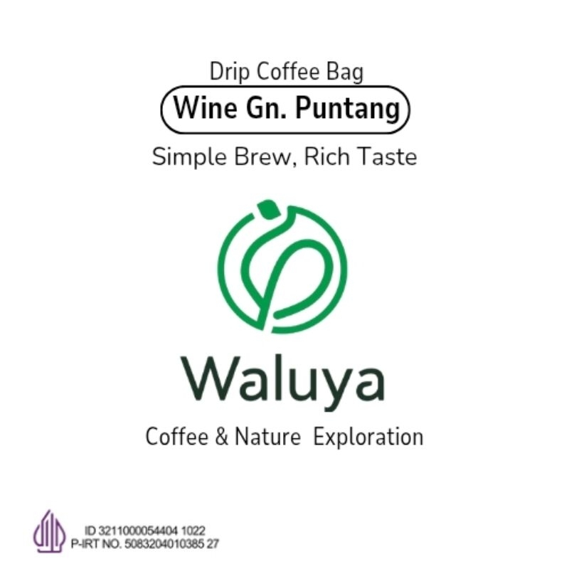 

drip coffee bag (kopi dengan filter) waluya coffee