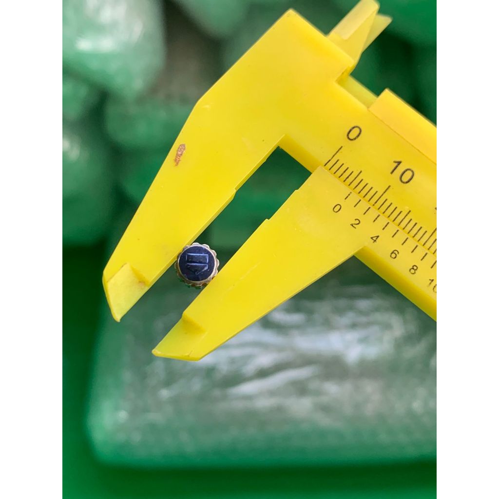 CROWN KNOP T4G HEUER PEMUTAR JARUM JAM TANGAN STEEL SILVER LIST MERAH 6 MM