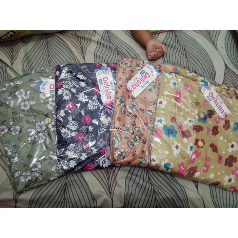 daster polosan lengan pendek