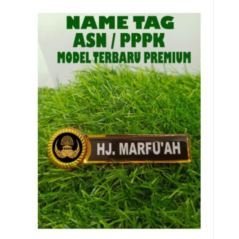 

nametag / nama dada logo korpri/asn/pppk model terbaru