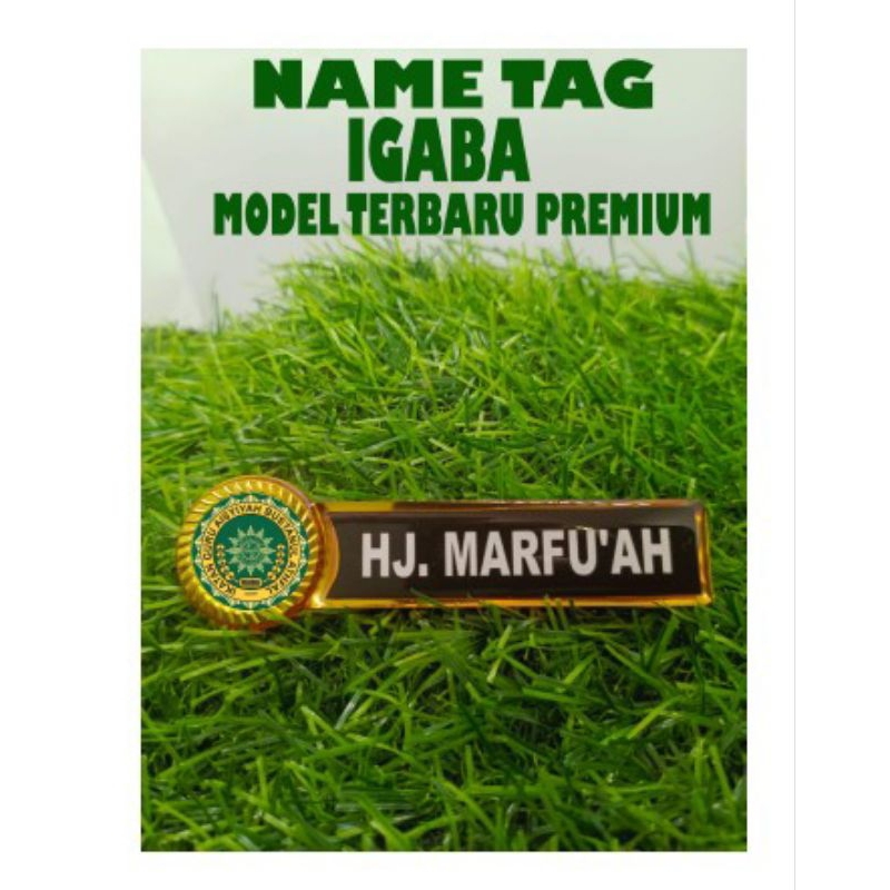 

nametag / nama dada igaba model terbaru