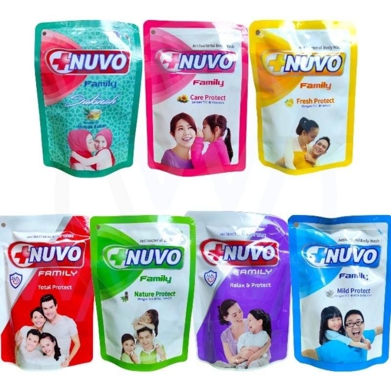 48 pcs - 1 Dus Nuvo Pouch Sabun Mandi Cair Nuvo 60ml