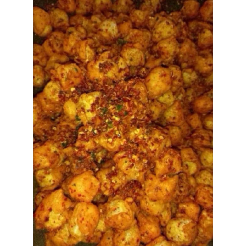 

Siomay mini kering Extra pedas Daun jeruk Netto 500 gram