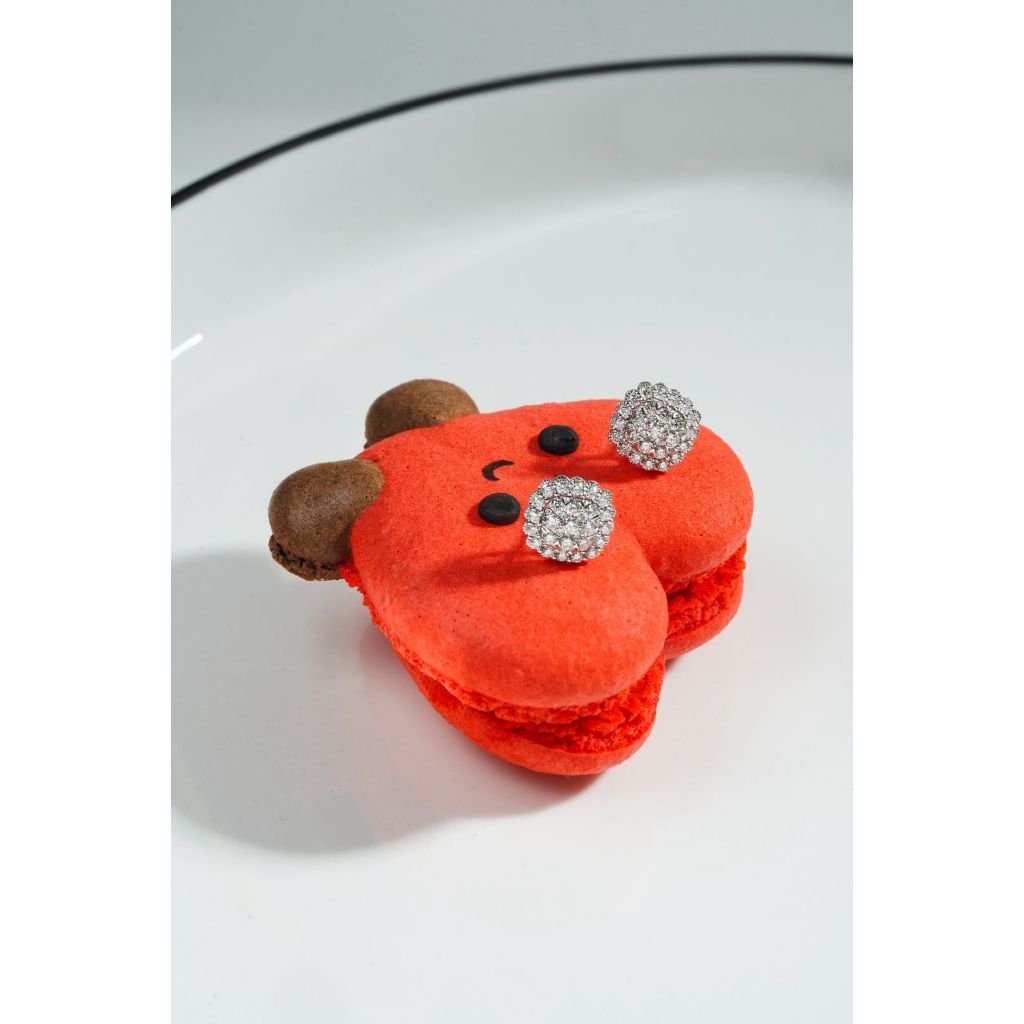 Diamond Earring VVS1 Clarity F Color