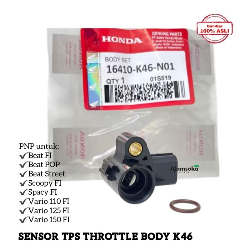 Flowbeeshop Sensor Tps Throttle Body Beat Fi Beat Pop Vario 110 Fi Led Scoopy Fi Spacy Fi Vario 125