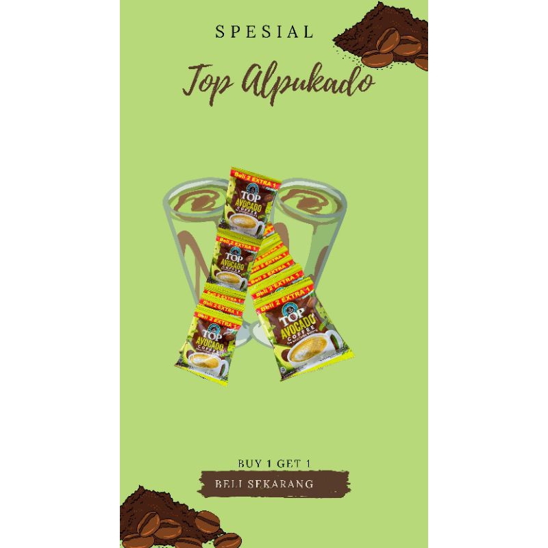

TOKO EMI TOP AVOCADO COFFE MINUMAN SACHET 15PCS PALEMBANG