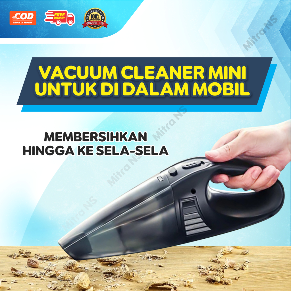 Vacuum Cleaner Mini Mobil Portabel – Penyedot Debu Kuat & Praktis Serbaguna