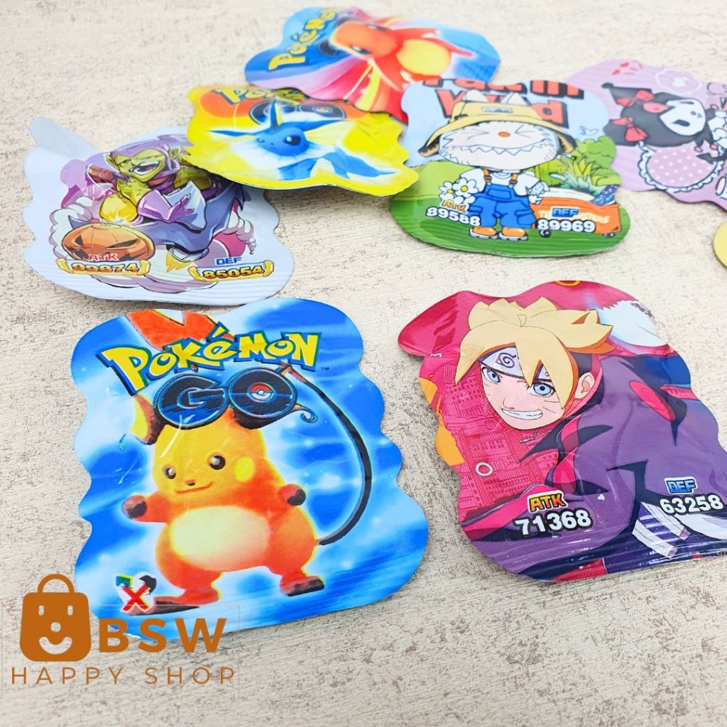 Bom Bek 10 PCS mainan anak balon tonjok karakter kantong pencet boman injak bom bag soda prank injak