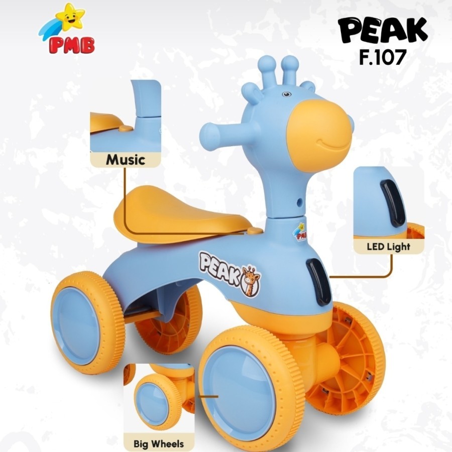 PEAK F 107 Sepeda keseimbangan anak Balance bike ride on Iora PMB Mainan Mobilan anak TM 10