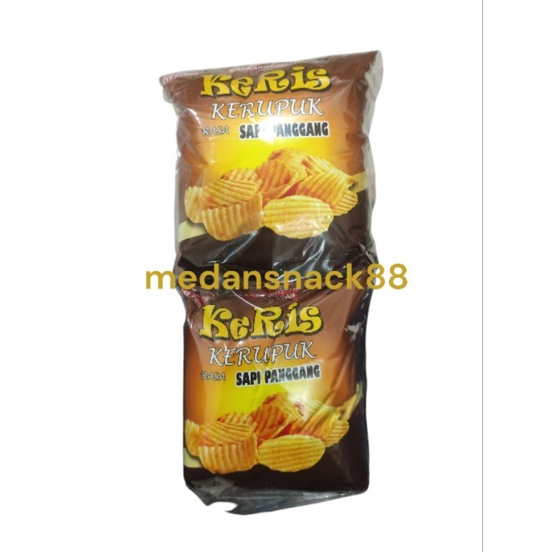 

Keris Kerupuk rasa sapi panggang ( 1 pack isi 20 pcs)