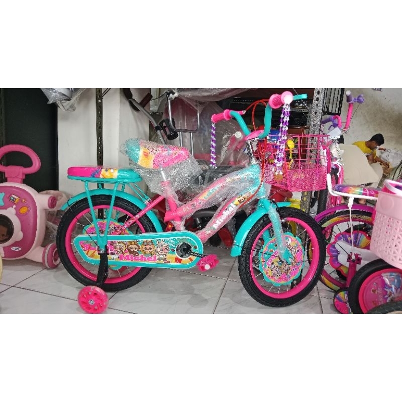 SEPEDA MINI 16 / 18 MICHEL LABUBU KERANJANG BESI + FRAME LENGKUNG