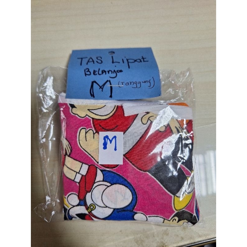 Tas Lipat Belanja/Tas Lipat Mukena Souvenir Doraemon