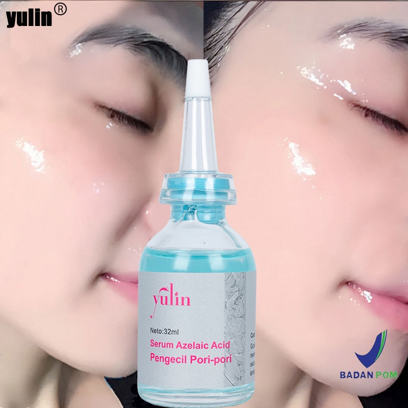 [BPOM] - YULIN Serum Wajah Pengecil Pori-pori Pelembap Menyegarkan Whitening Kontrol Minyak Wajah Es