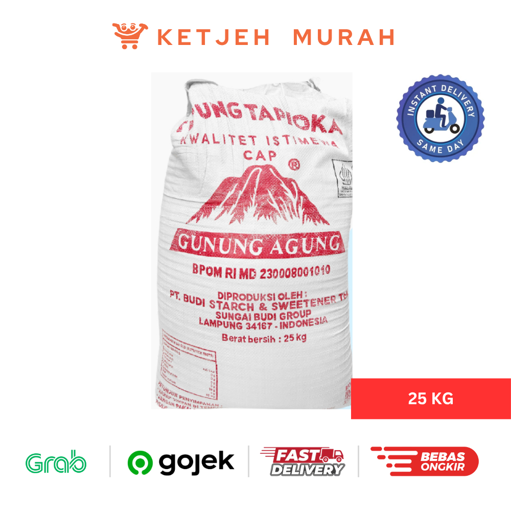 

Tepung Tapioka Sagu Cap Gunung Agung 25 KG [Khusus Pengiriman Instant]