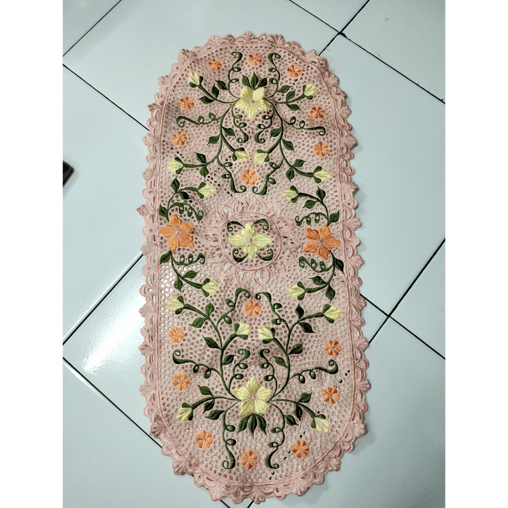 Taplak Meja Bordir / Taplak Meja Tamu / Taplak Meja Saja