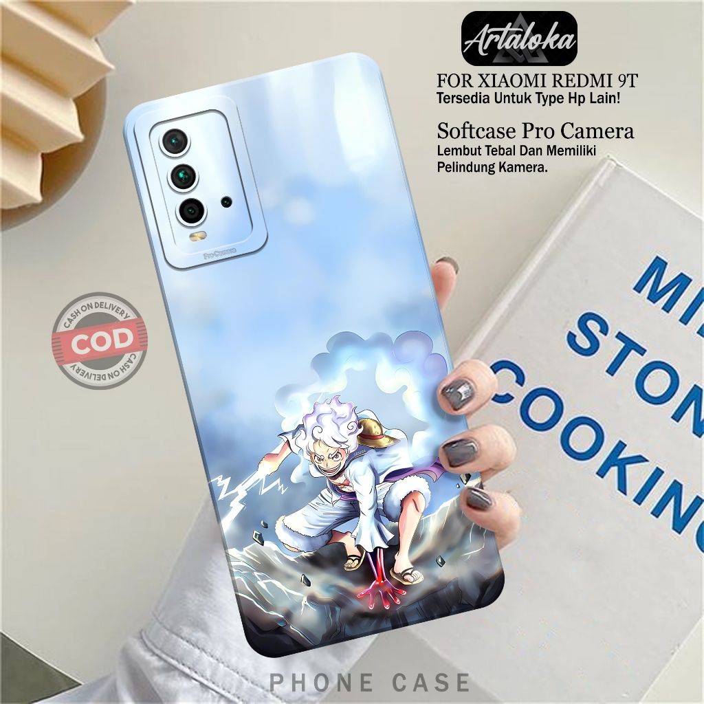 Softcase Hp Xiaomi Redmi 9T Fashion Case Anime Case Xiaomi Redmi 9T Silikon TPU Pro Camera Casing Xi