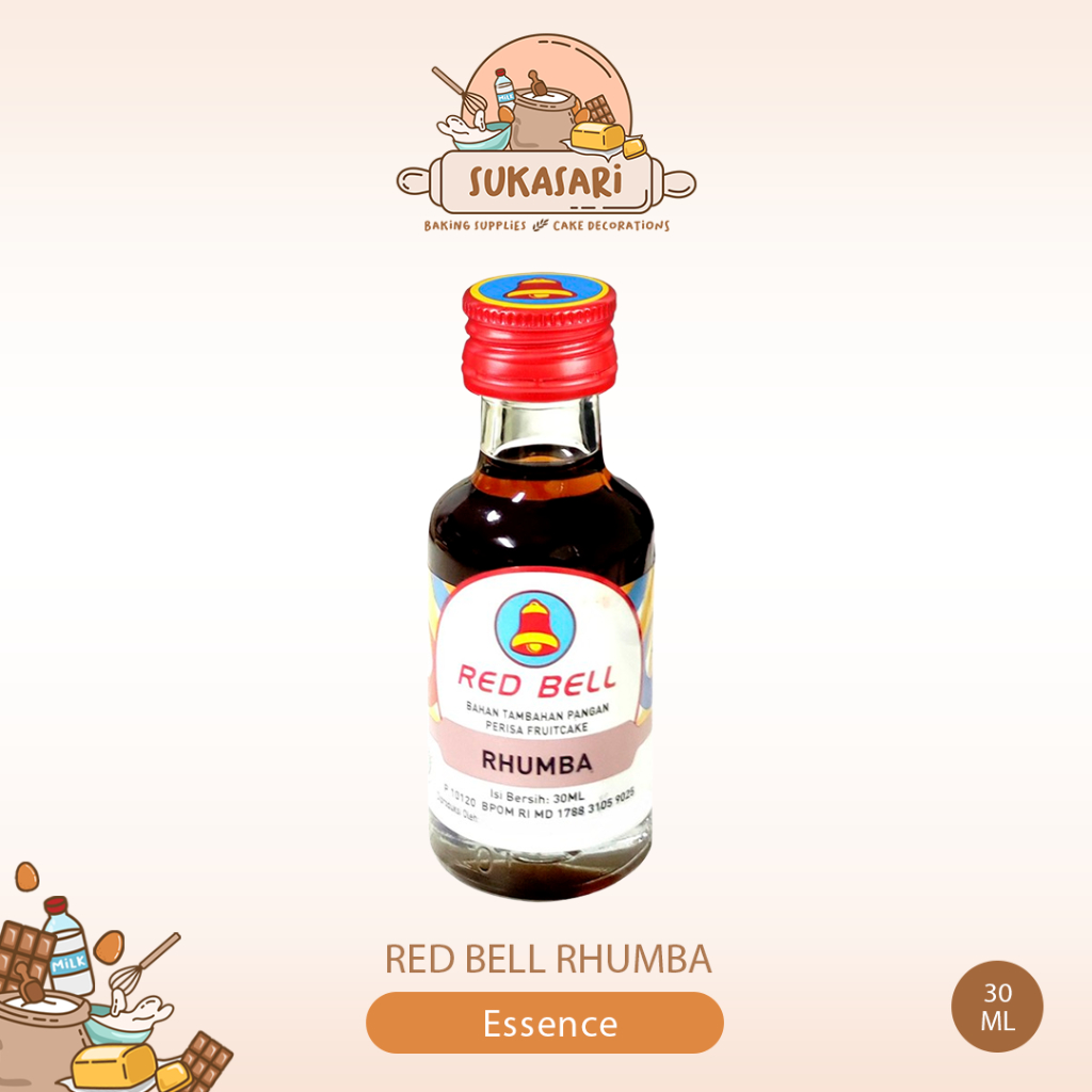 

Red Bell Rhumba Essence 30ml / Perisa Esence Rhum Halal Esense 30 ml