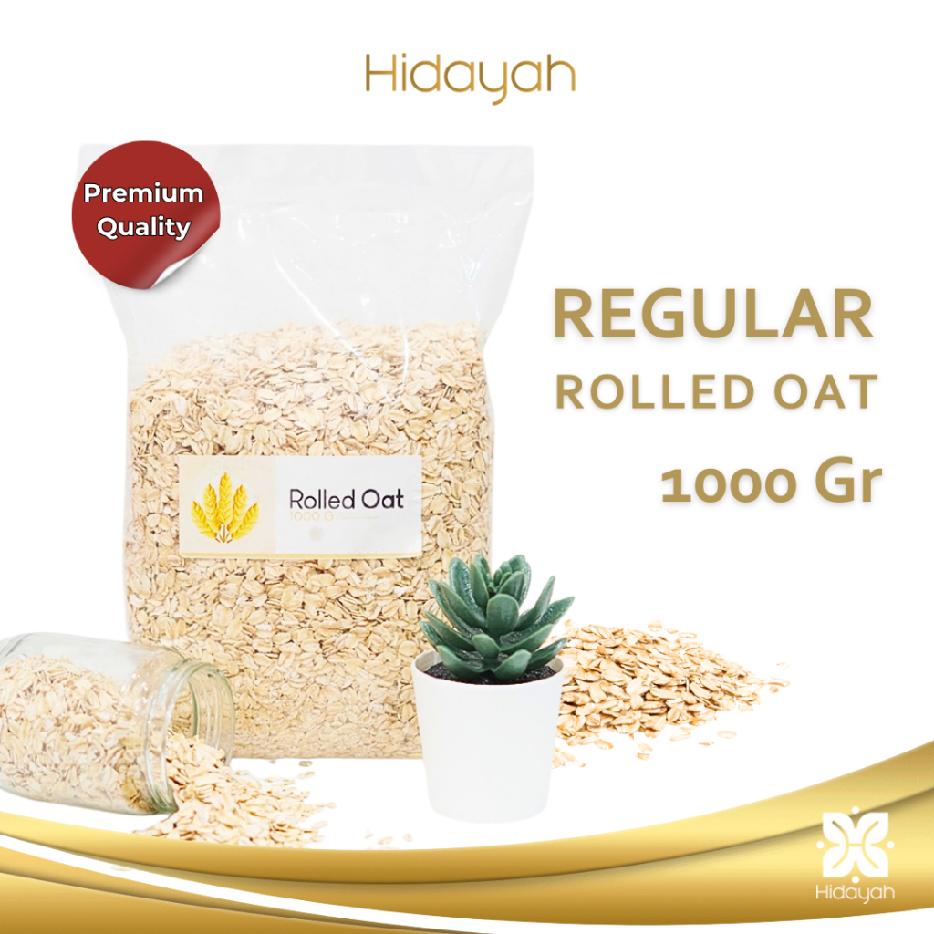 

Regular Rolled Oat 1 Kg - Oatmeal Sarapan Gandum Utuh Premium Original