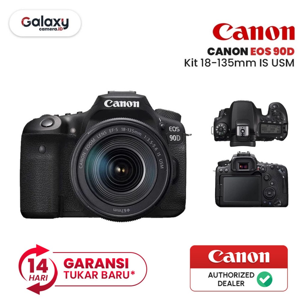 Canon EOS 90D Kit 18-135mm IS USM