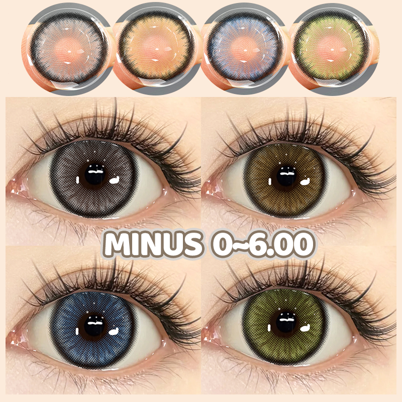 Softlens Minus (0.00 s/d -6.00) Mysticeyes  Softlens 14.5mm Diamond Soflen Minus lensa warna soflens