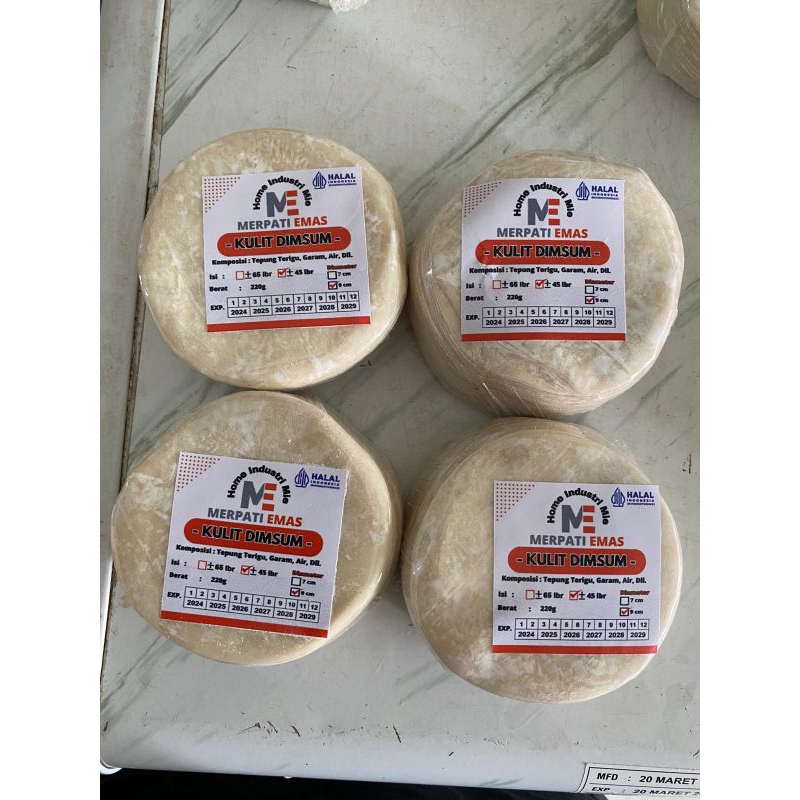 

kulit dimsum 9cm isi 45 lembar