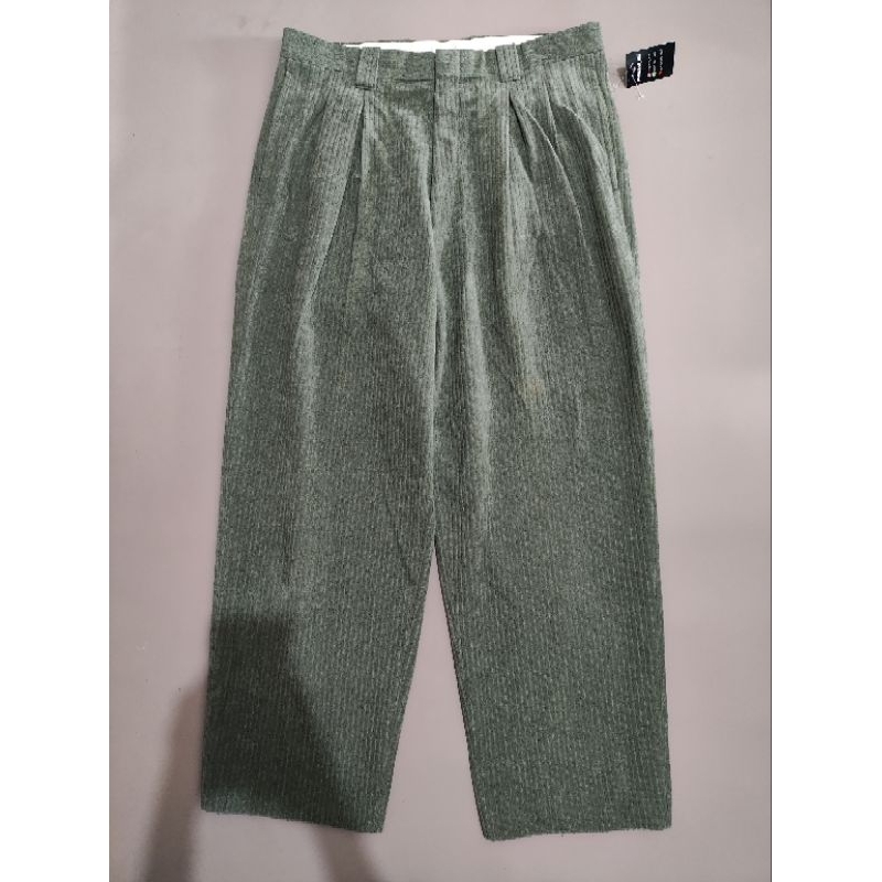 Celana panjang Corduroy sage