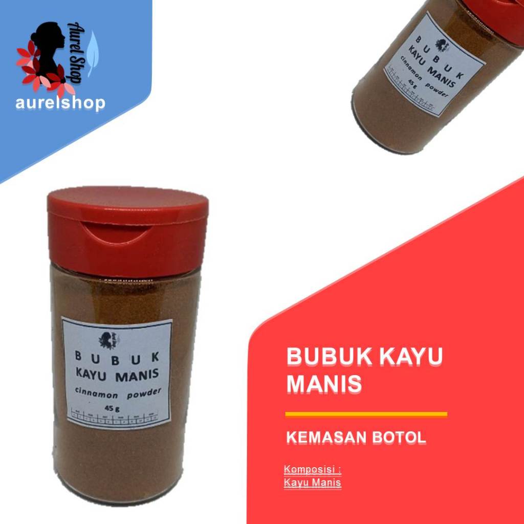 

Bubuk Kayu Manis kemasan praktis botol mini 45 gram/ Rempah Bumbu Tabur