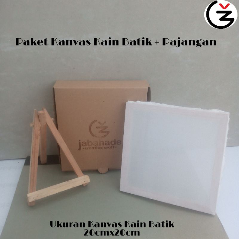 

Kanvas Kain Katun dan dudukan frame Jabahade