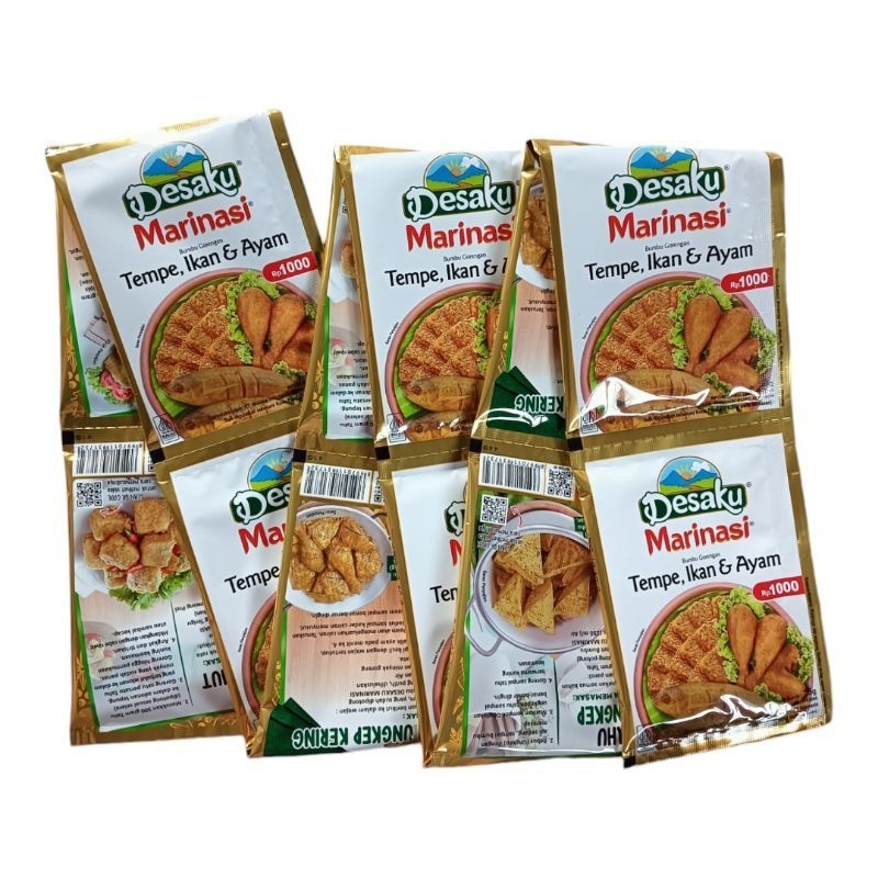 

Desaku Marinasi Bumbu Gorengan Tempe, Ikan dan Ayam 1R=12 psc