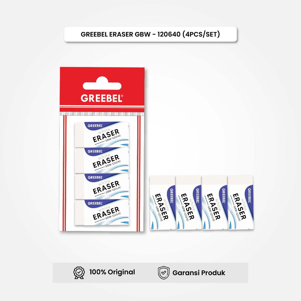 

Eraser / Penghapus Pensil / Hapusan / GREEBEL GBW120640 (4PCS/SET)