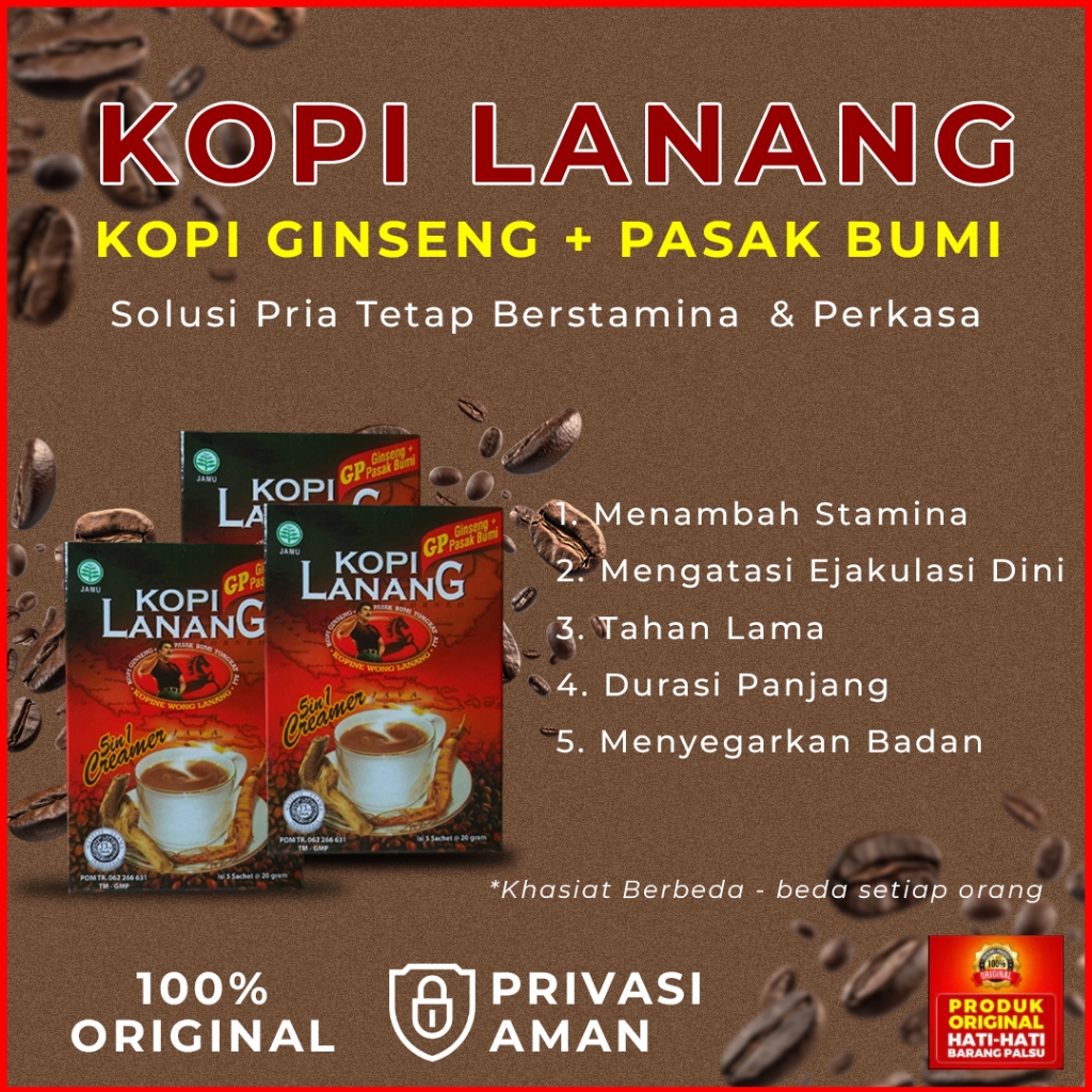 

KOPI LANANG | KOPI STAMINA PRIA DEWASA | KOPI KUAT TAHAN LAMA | KOPI ANTI EJAKULASI DINI