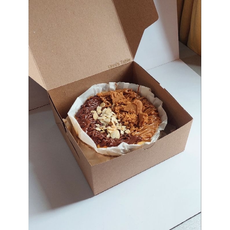 

Choco Hazelnut & Biscoff Burnt Cheesecake / nutella burnt cheese cake