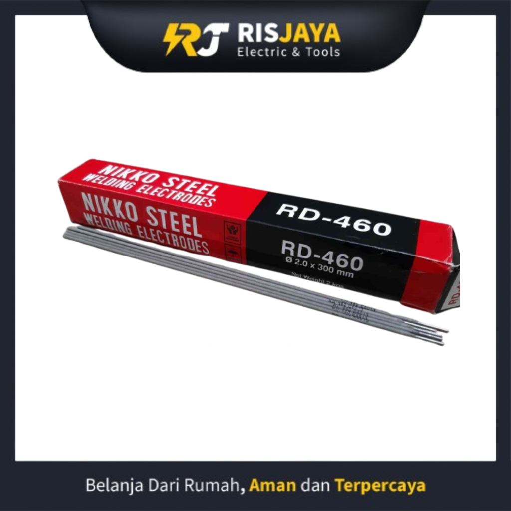 Kawat Las Nikko Steel RD-460 2.0mm 2.6mm 1kg 2kg 5kg | Kawat Las Elektroda Nikko Steel | Kawat Las L