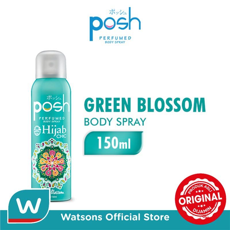 Posh Spray Hijab Green Blossom Botol 150ml