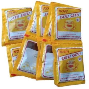 

Bubuk Hitam Kopi Satu-Satu Renceng isi 10 Sachet (6.5 Gram/Sachet)