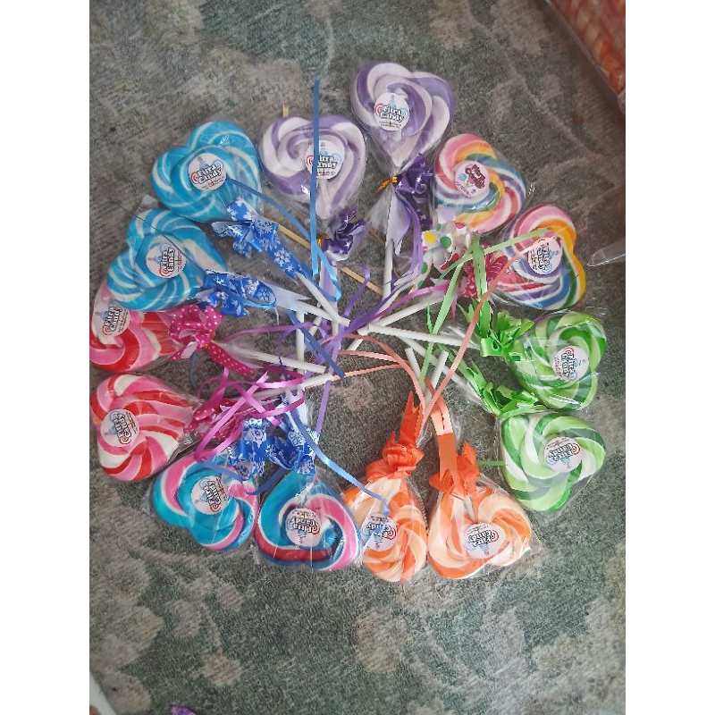 

Lolipop murah lope2 lengkap warna 7cm (free buble dan kardus) HALAL dan ada ijin IRT