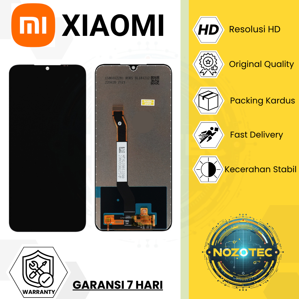 LCD TOUCHSCREEN HP XIAOMI REDMI NOTE 8 SPAREPART LAYAR SENTUH PRESISI RESPONSIF COMPLETE FULLSET ORI