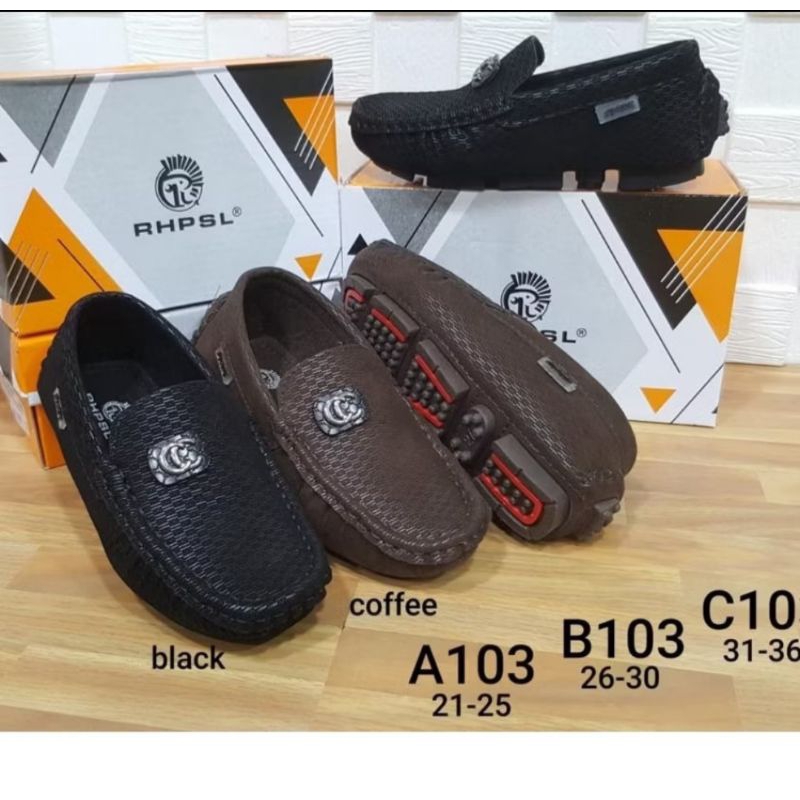 103 sepatu loafers  import anak laki laki rhpsl