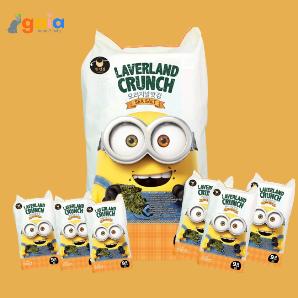 

Laverland Crunch Seaweed Seasalt 9 x 45gr | Isi 9Pcs