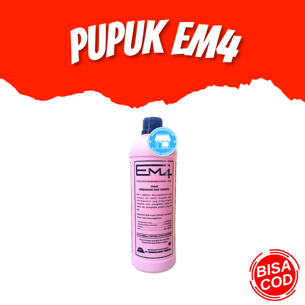 PUPUK EM4 Perikanan Em 4 Perikanan Probiotik Em4 Perikanan Probiotik Em4 Em4 Perikanan dan Tambak 1L