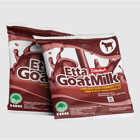 

Etta Goat Milk Coklat Eceran satu sachet : Susu kambing bubuk rasa coklat