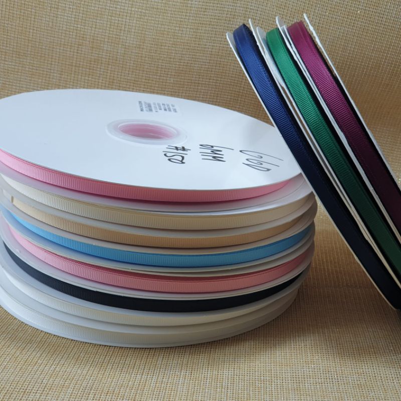 

1 Roll - Uk. 0.6 cm DX | Pita Grosgrain Import ¼ inch (Bagian 1)