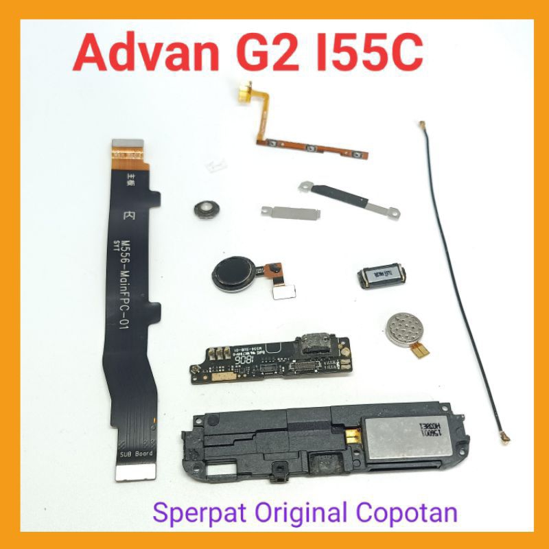 Sparepart Sperpat Advan G2 5,5 Inchi I55C Original Copotan  Flexi UI board  kabel siyal  fingerprint