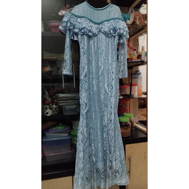 Gaun Renda Blue Ice