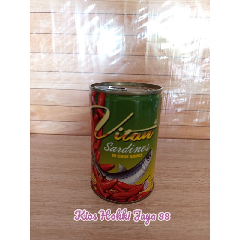

VITAN Sarden kaleng saus cabe 425gr besar/VITAN sardine in chili sauce