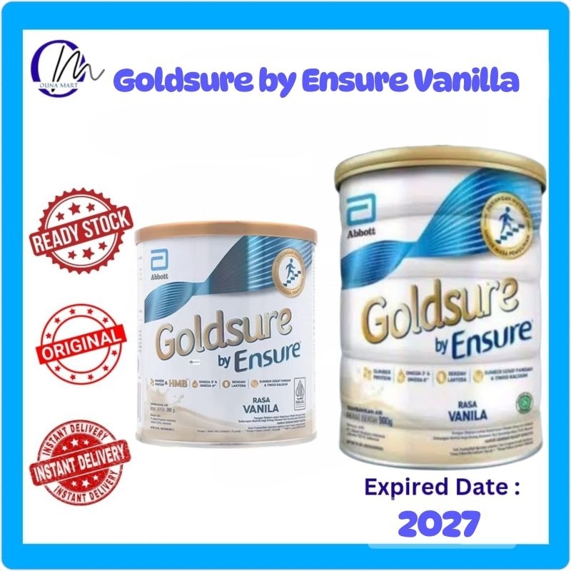 

(Ready Gojek Langsung) GOLDSURE by ENSURE VANILLA 400 gram / 900 gram