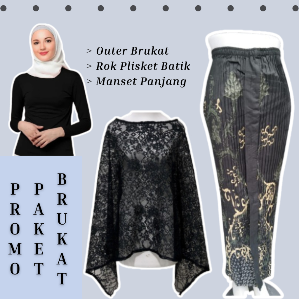 BROKAT OUTER - OUTER BRUKAT MIX TILE BORDIR - SETELAN BAJU WANITA 2025 - SETELAN KONDANGAN - OUTER K