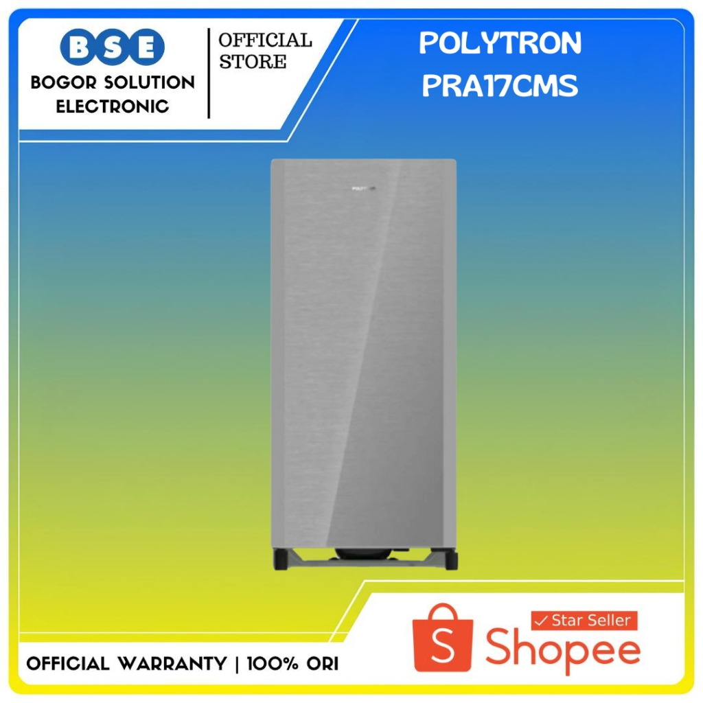 Kulkas 1 Pintu Polytron Belleza PRA-17CMS 170 Liter Kulkas Polytron PRA17CMS