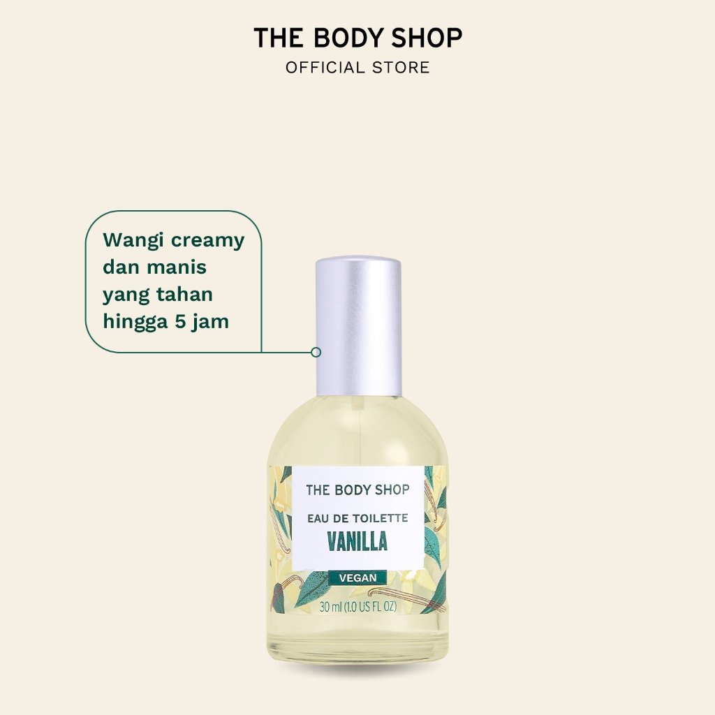 The Body Shop Vanilla Eau De Toilette Parfum EDT 30ml